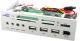 4World  Panel 5.25'' Czytnik flash/We-Wy Audio (6.1)/USB 2.0/FireWire/SATA bia�y (03198-WHT) 