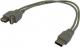 4World  Kabel rozdzielacz USB A/M na 2 USB A/F 0.3 m (4253) 