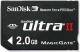 SanDisk  Memory Stick Duo 2GB Pro Ultra II 