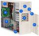 SuperMicro  SE-733T-645 czarny 