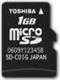 Toshiba  Micro SD 1 GB 