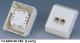 Full Enterprise  Full Dual Block gniazdo natynkowe 1xRJ45, kat. 5e, UTP, k�towe, bia�e 