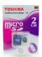 Toshiba  MICRO SECURE DIGITAL 2GB 