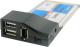 4World  Sterownik Combo 2x USB 2.0 + 2x FireWire na PCMCIA chipset VIA 04615 