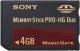 Sony  Memory stick PRO DUO 4GB small High Grade + adapter MSEX4G 