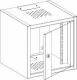 szafa wisz�ca 6U drzwi szklane 10'' g�. 300mm grafit (LE6S10G) 