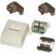 Full Enterprise  Dual Block gniazdo natynkowe 2xRJ45 kat. 5e STP (FA-692DS-88-C5E-WH) 