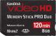 SanDisk  MEMORYSTICK PRO DUO VIDEO HD 8GB 