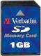 Verbatim  SD CARD SECURE DIGITAL 1GB 
