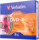 Verbatim  DVD-R 4.7GB�16x LIGHTSCR COLOUR SLIM 5SZT (43674) 