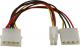 Activejet  Rozdzielacz 2HDD/4PIN P4  Molex