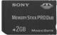 Memory Stick Duo 2GB Pro 