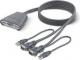 Belkin  F1DK102Uea 2-portowy prze��cznik KVM USB ze zintegrowanym okablowaniem 