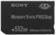 Sony  Memory Stick Duo 512MB Pro Small 