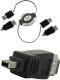 4World  Podr�ny kabel FireWire 1394 ze zwijark� 6M-6M 1.0 m (4037) 