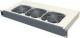Molex PN  panel 19" wentylacyjny, 3x9W/220V, 1U, grafitowy (25.D0140) 