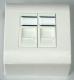 NetRack  gniazdo natynkowe 2xRJ45 kat. 5e UTP NR2XRJ45UTP 