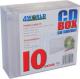 4World  CD Box Slim prze�roczysty, 10 szt. (1439) 