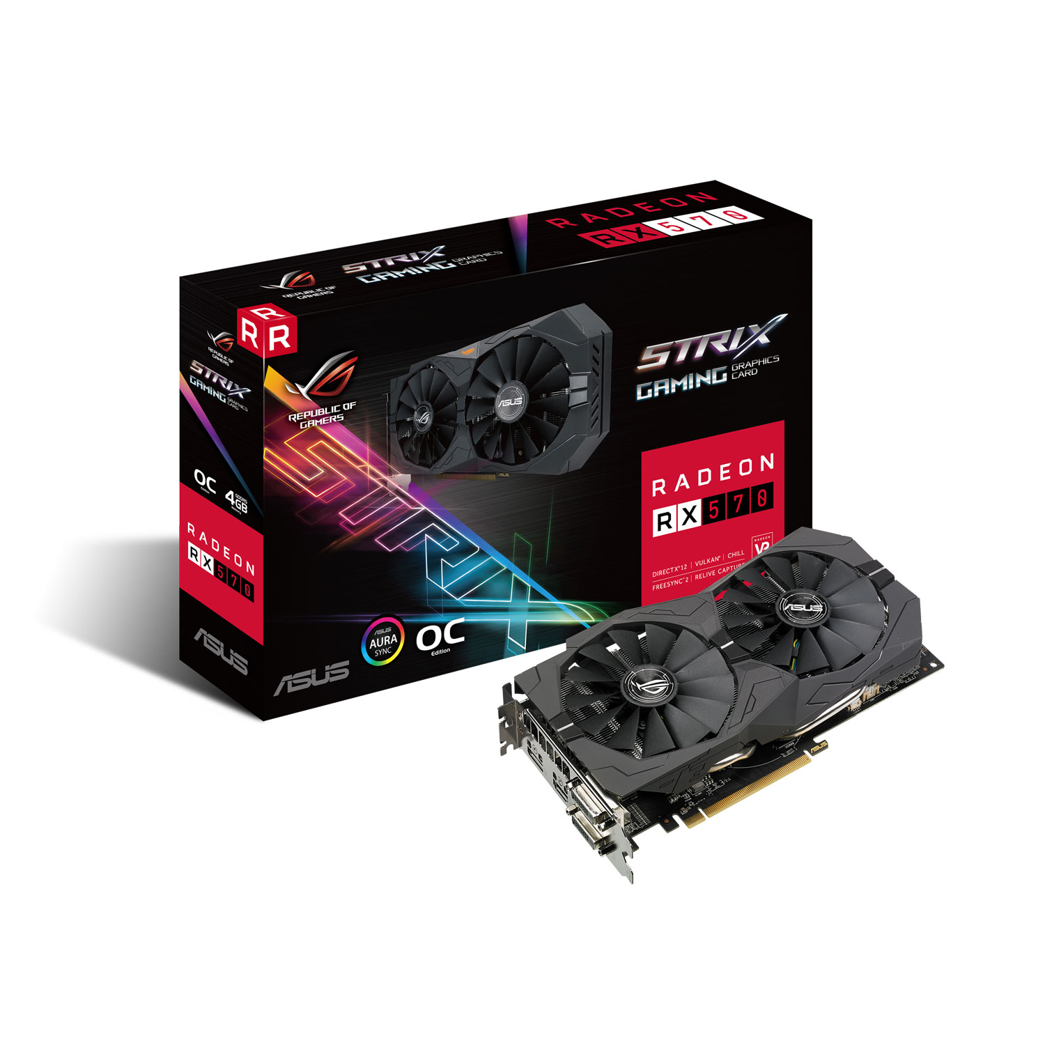 Asus Radeon RX 570 ROG STRIX 4GB GDDR5 256 bit 2xDVI D HDMI ASUS ROG Strix RX 570