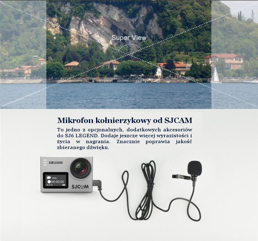 Mikrofon do kamery sportowej SJCAM SJ6 Legend