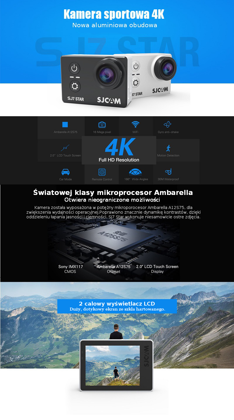 Kamera sportowa SJCAM SJ7 Star - co nowego?