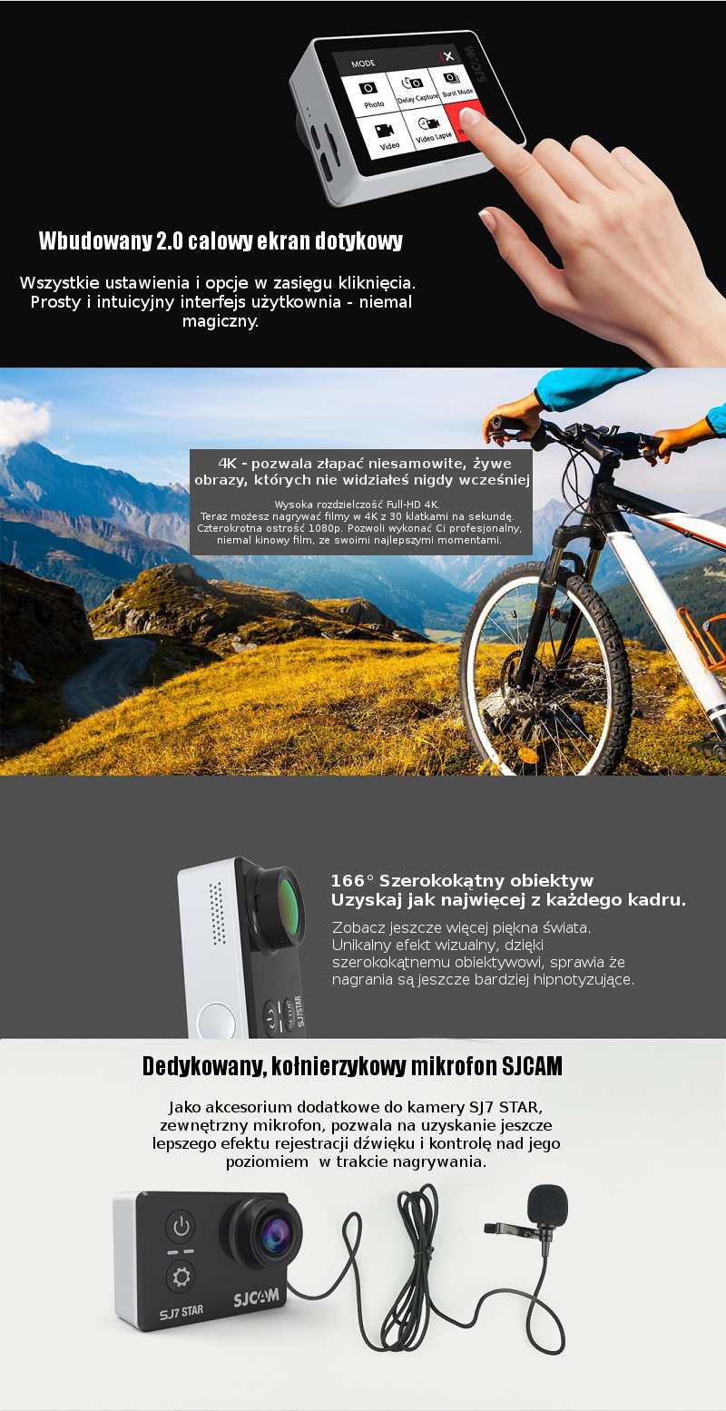 SJCAM SJ7 Star nowe możliwości