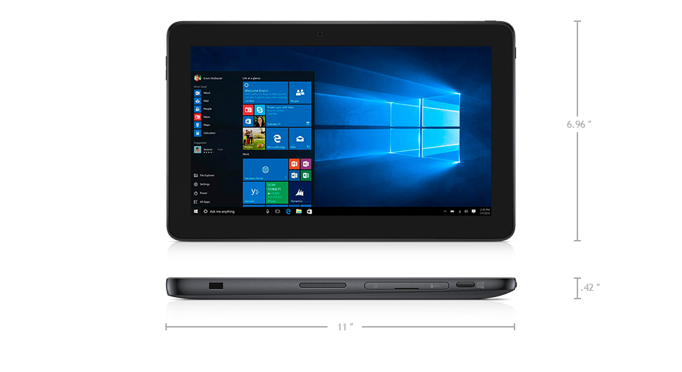 Nowy Latitude 11 „2 w 1” z serii 5000 — wymiary i masa Nowy Latitude 11 „2 w 1” z serii 5000 — wymiary i masa