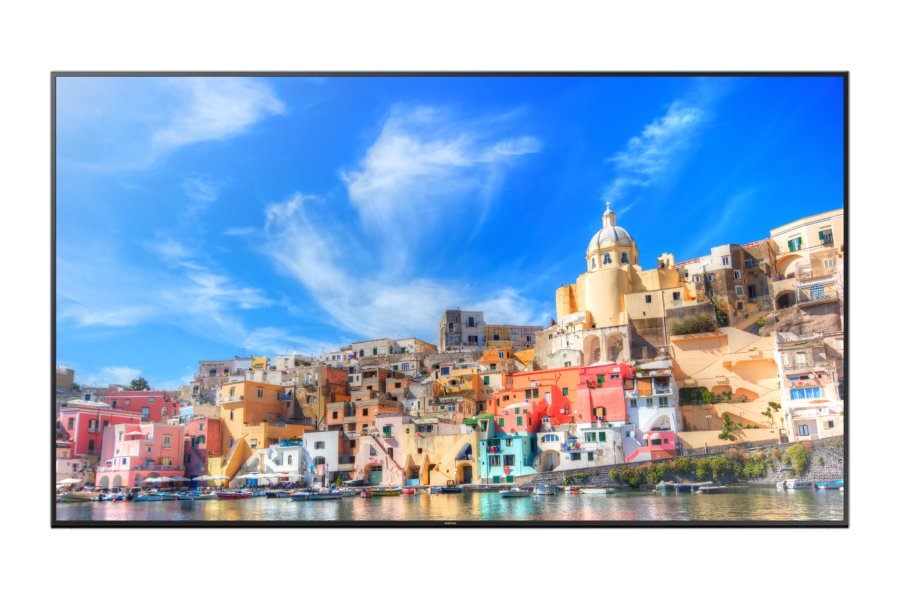 QM85D 
85, 500nit, 4K UHD, obsługa 4x FHD PBP QM85D Front black