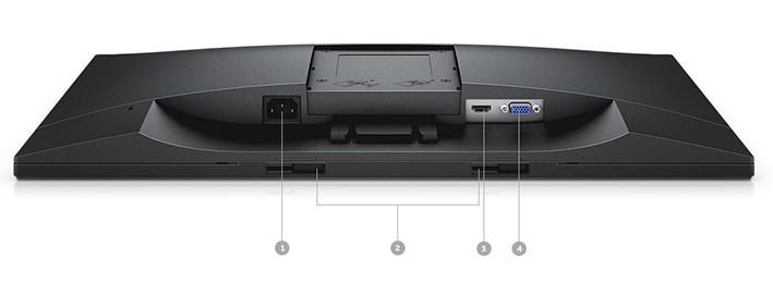 Monitor Dell E2418HN — opcje połączeń Monitor Dell E2418HN — opcje połączeń