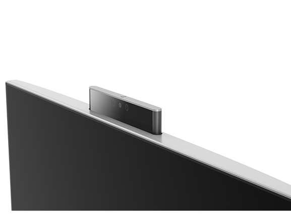Lenovo Ideacentre AIO 520 (24), detail view of pop-up web-cam