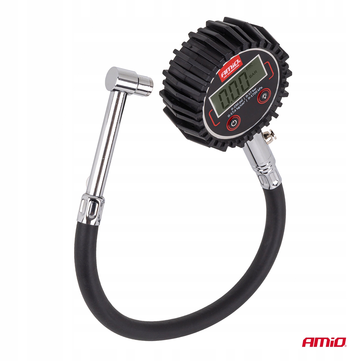 Zakres pomiaru ciśnienia – Od 0 do 17 bar, różne jednostki pomiarowe