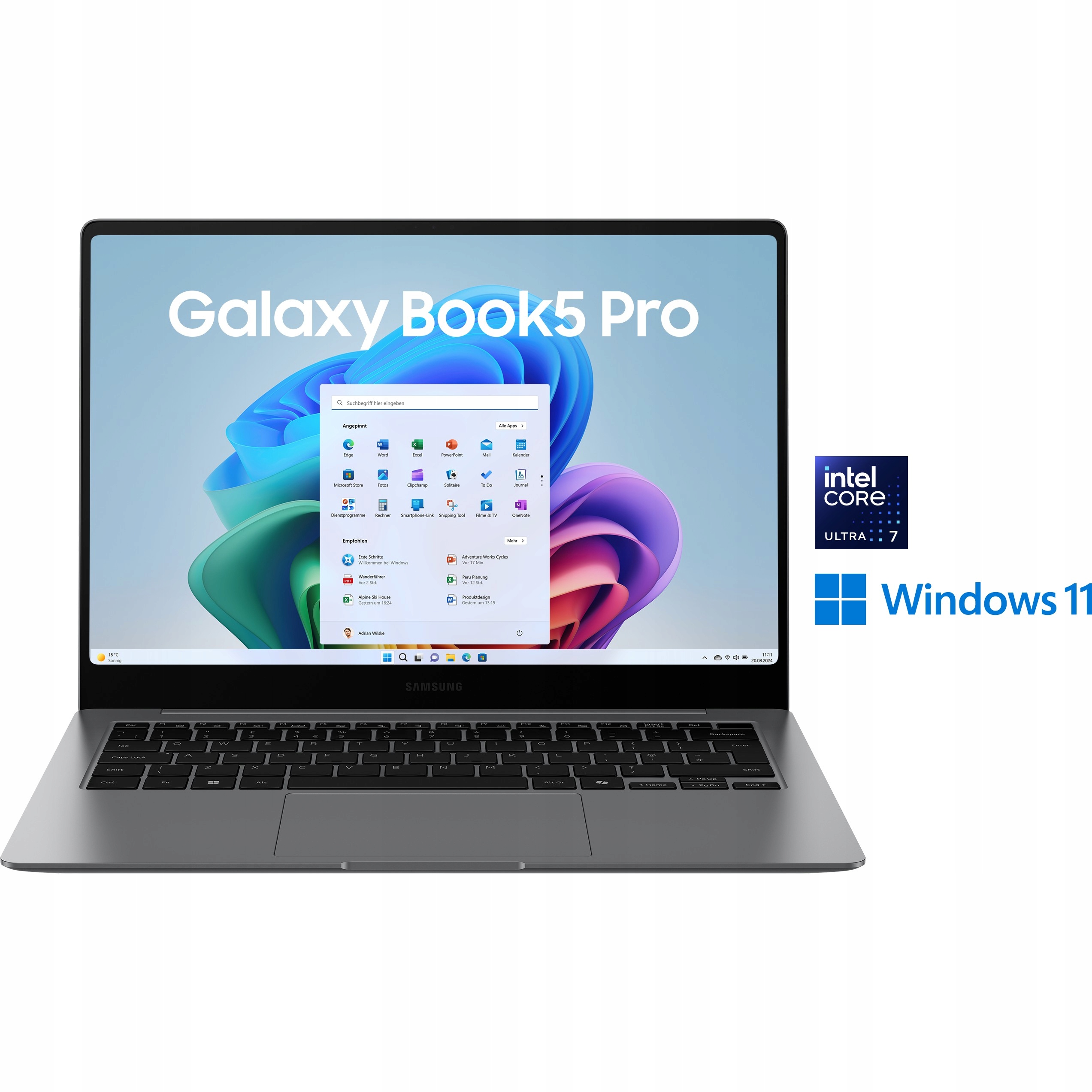 SAMSUNG Galaxy Book5 Pro – Wydajny laptop z ekranem dotykowym