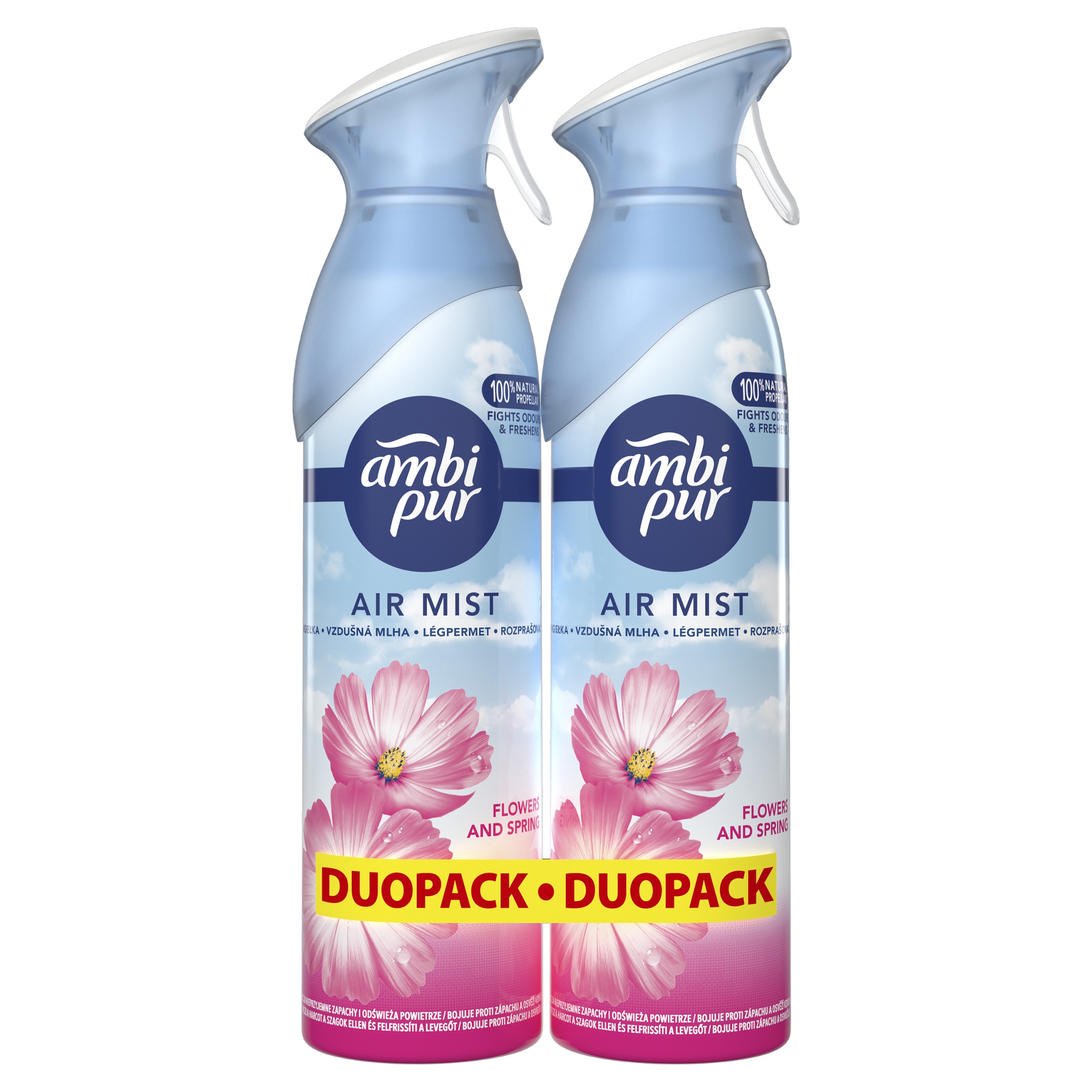 Ambi Pur Odświeżacz powietrza Flowers & Spring 2 x 185ml – Świeżość w Twoim domu