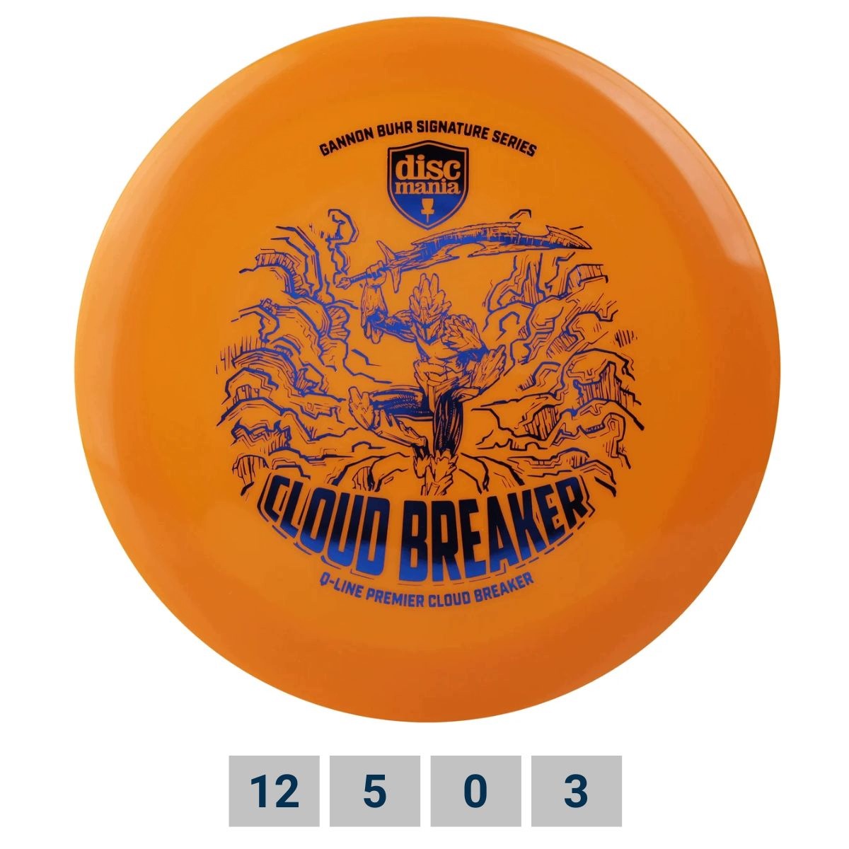 Dysk do disc golfa Distance Driver Q-LINE Premier Cloudbreaker Gannon Buhr Signature – Idealny wybór dla graczy