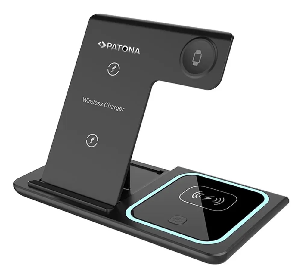 Bezprzewodowa ładowarka Patona 3w1-15W Qi – Wydajność i nowoczesność w jednym