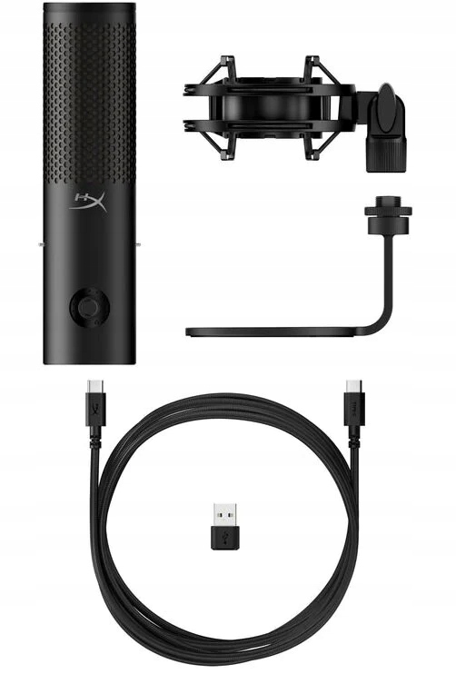Zawartość opakowania mikrofonu HyperX QuadCast 2 S