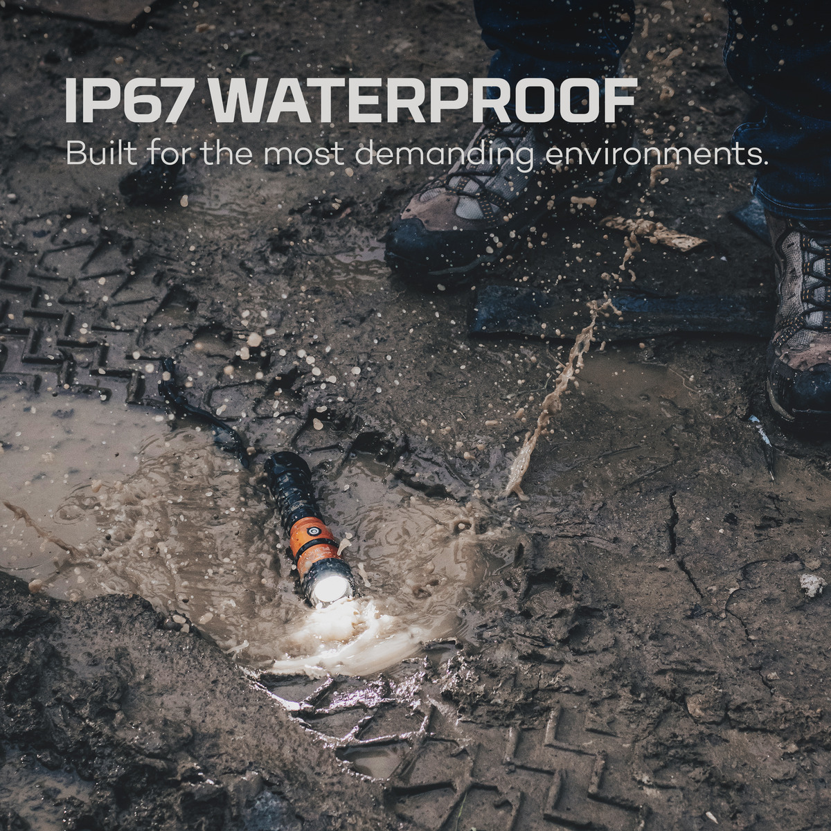 Wodoodporna i wytrzymała latarka akumulatorowa