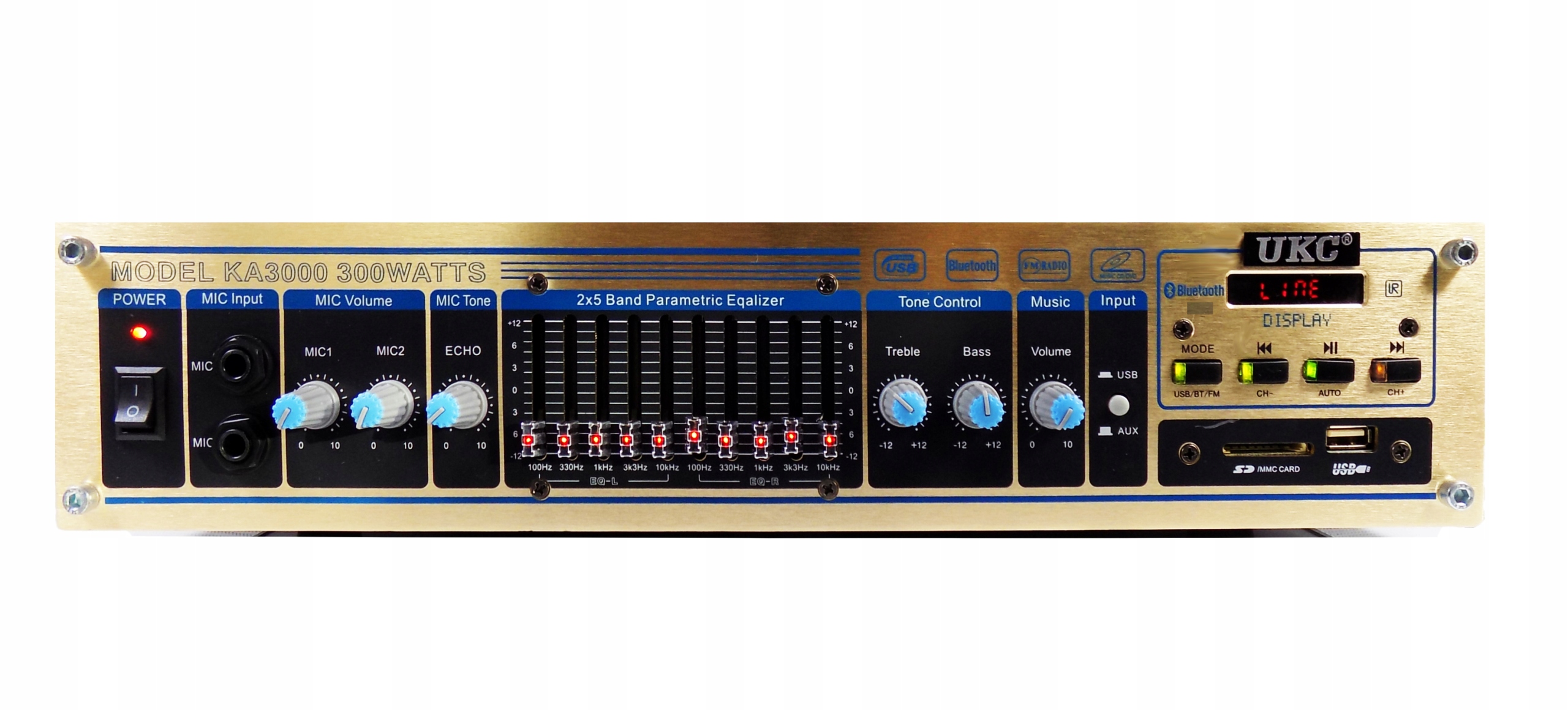 Wzmacniacz karaoke 2x 25W Party Light&Sound PLS1250USB-RC – Idealny do każdej imprezy