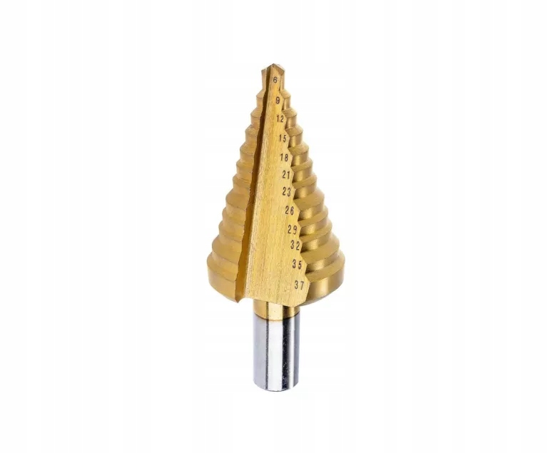 Wiertło stopniowe HSS tytanowe 6-37mm CON-SD-4-37 – Idealne do metalu