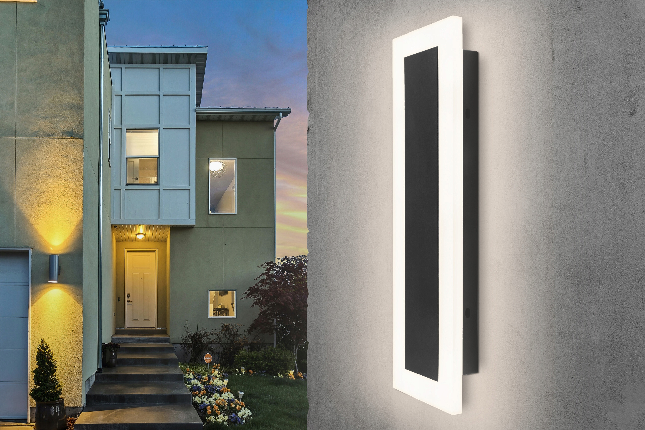 Lampa Ogrodowa Kinkiet Elewacyjny LED DURANGO 19W 60cm – Oświetlenie Twojego ogrodu