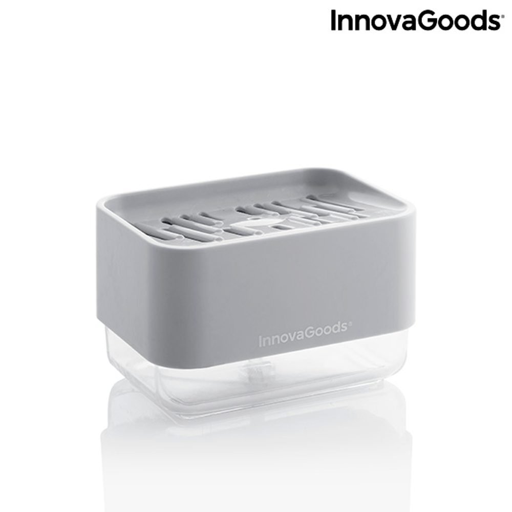 Dozownik do Płynu do naczyń do Zlewozmywaka 2 w 1 Pushoap InnovaGoods – Innowacyjna pomoc w kuchni