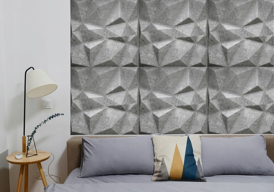 Efekt 3D i imitacja betonu architektonicznego