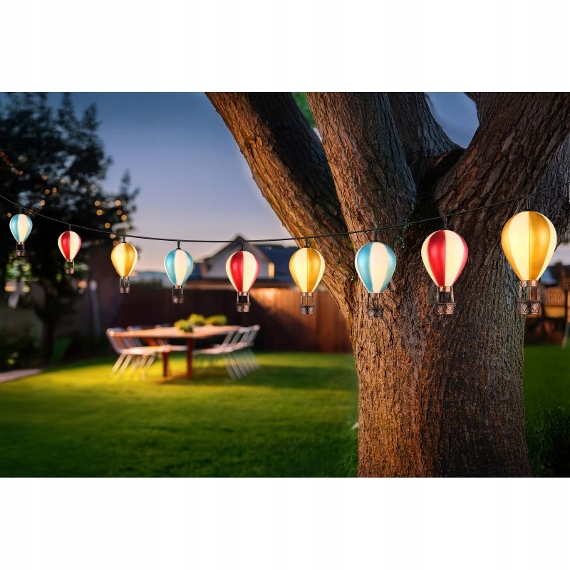 Lampki solarne LED Mini Balony 9x0,06W – Oświetlenie Twojego ogrodu