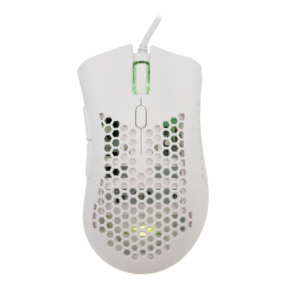 Mysz gamingowa Baracuda BGM-031 Coral biały – Elegancja i ergonomia w jednym