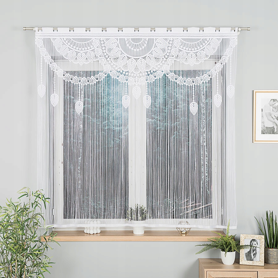 Firana klasyczna żakard 160 cm x 160 MAHIKA – Elegancja i styl w Twoim wnętrzu