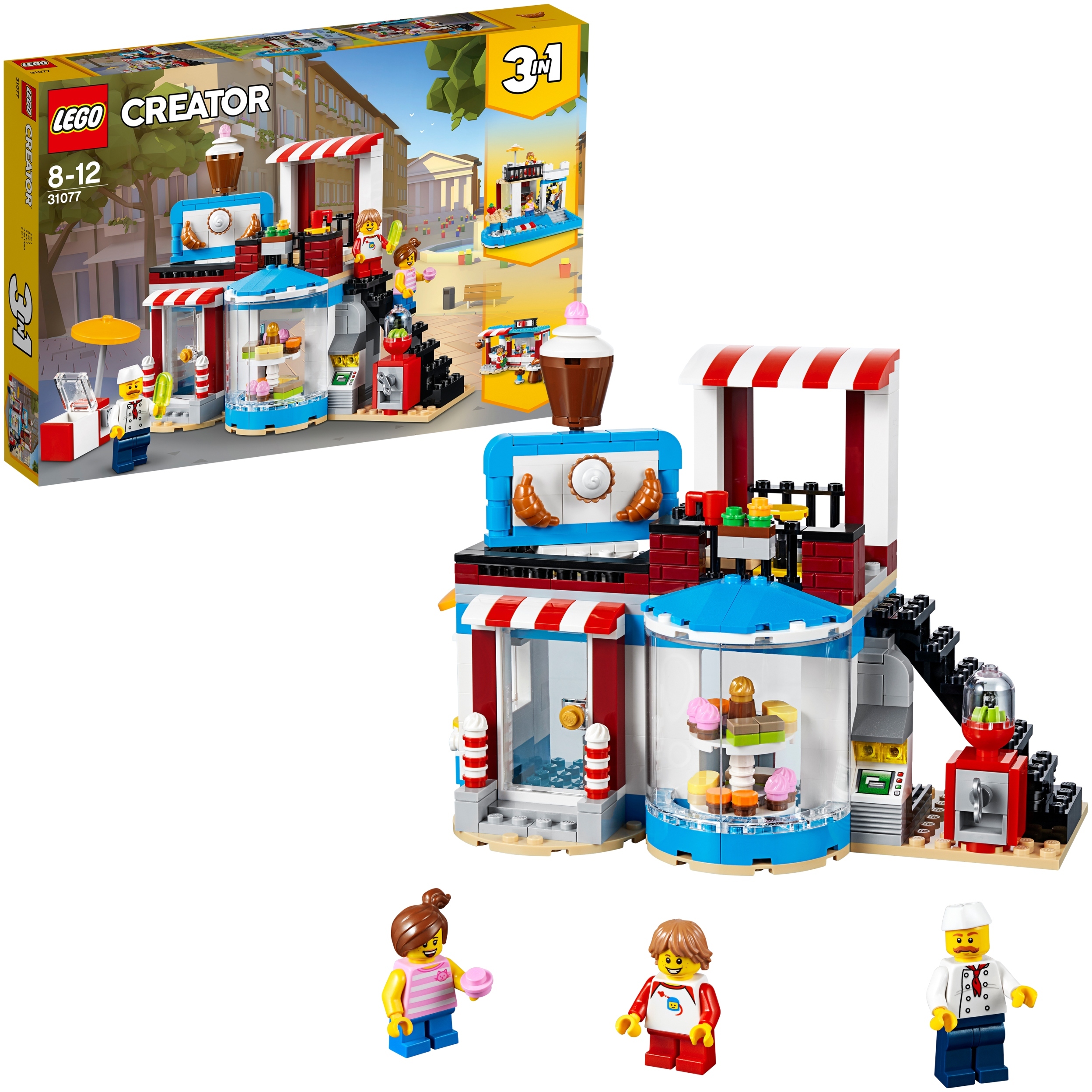 LEGO Creator 31077 Słodkie Niespodzianki – Cukiernia pełna smakołyków
