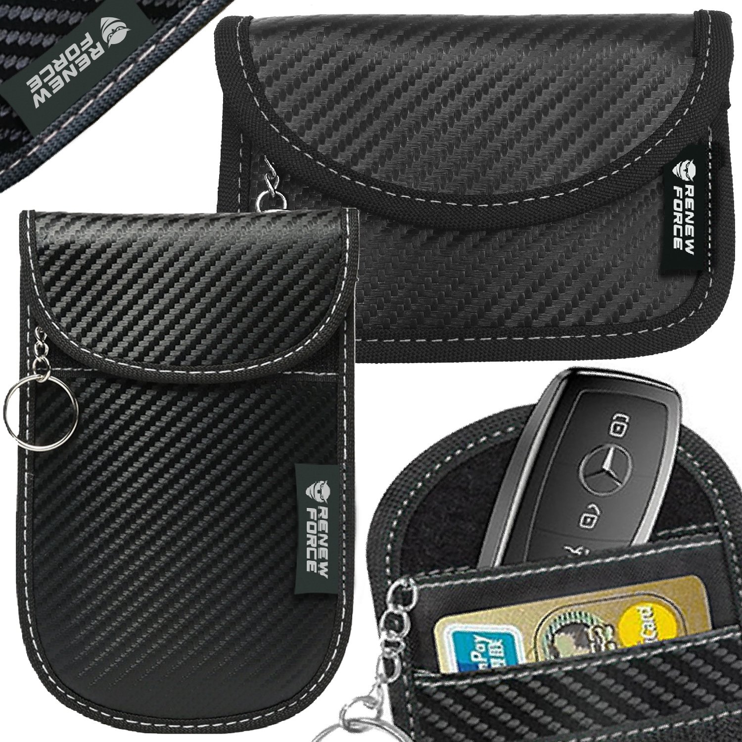 ZESTAW 2 ETUI OCHRONNE RFID PRO-2-TECT – Bezpieczne przechowywanie kluczy i kart