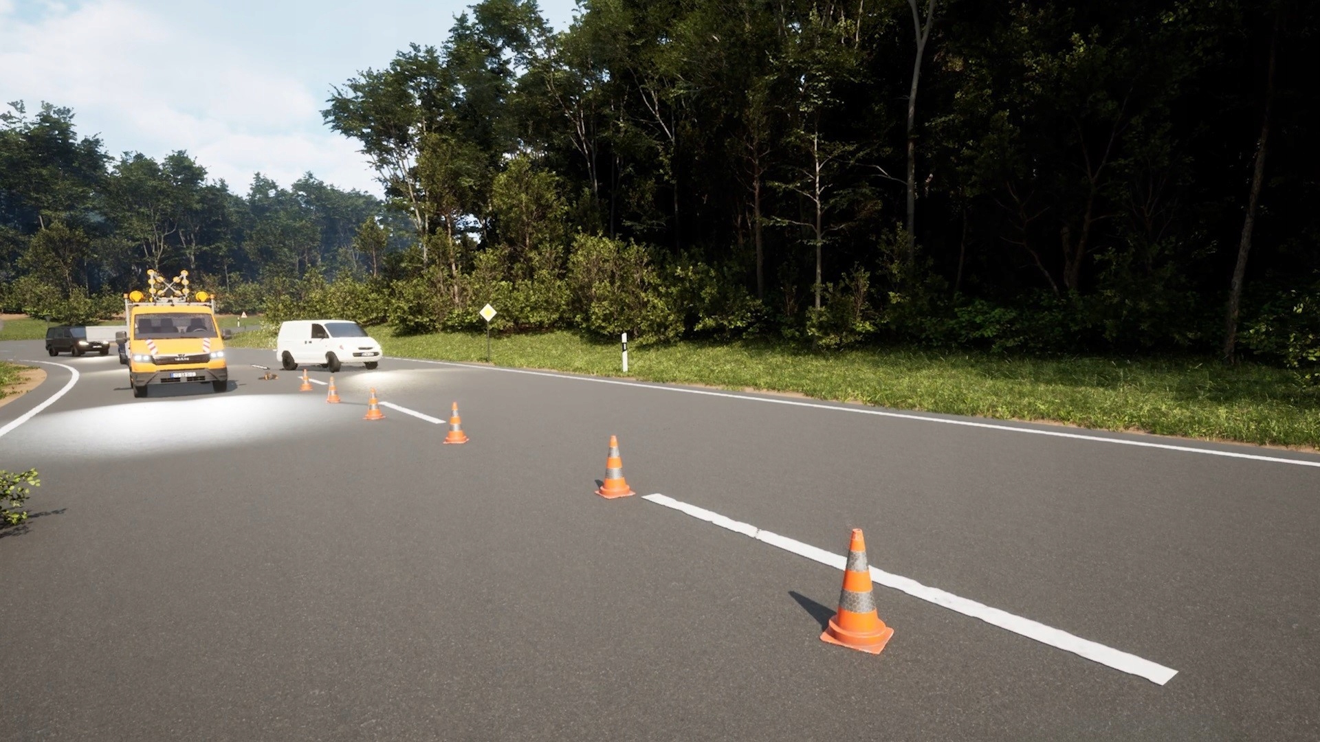 Autentyczne zadania w symulatorze utrzymania dróg