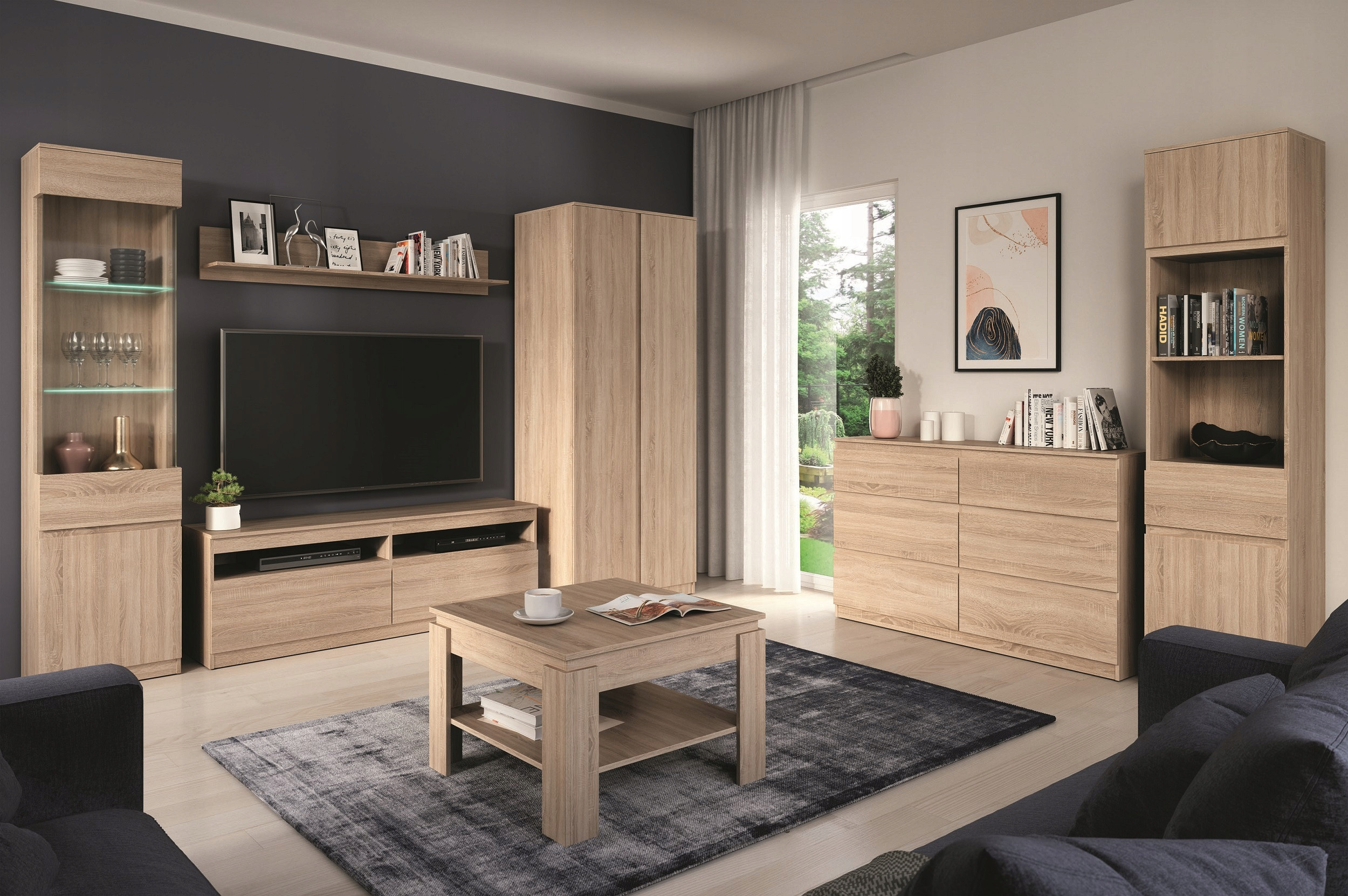 Kolorystyka – dąb sonoma w minimalistycznym stylu