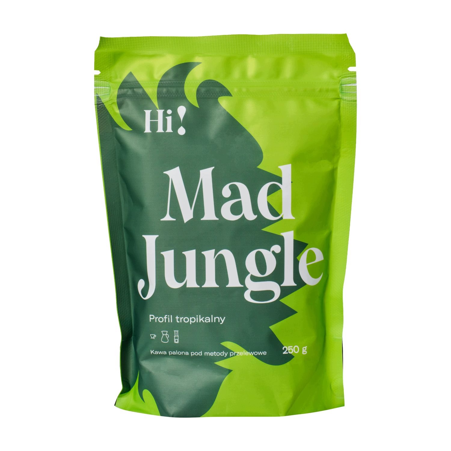 Hi! - kawa ziarnista Mad Jungle Filter 250 g – Odkryj wyjątkowy smak kawy
